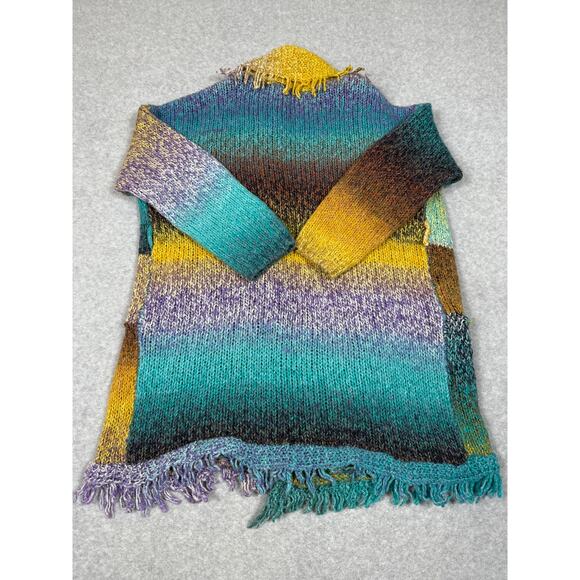 Anthropologie Greylin Womens Size L Natalia Fringed Cardigan Sweater - Picture 2 of 16